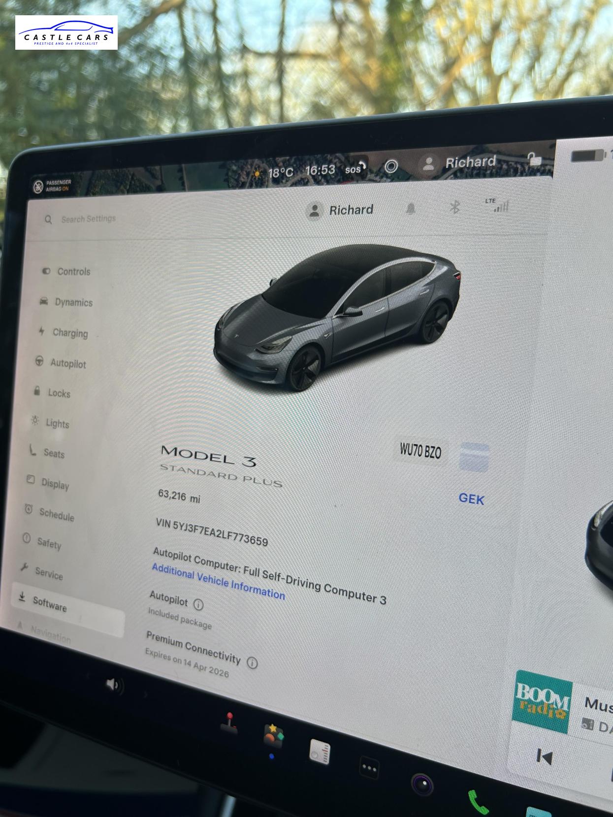 Tesla Model 3 Standard Range Plus Saloon 4dr Electric Auto RWD (241 bhp)